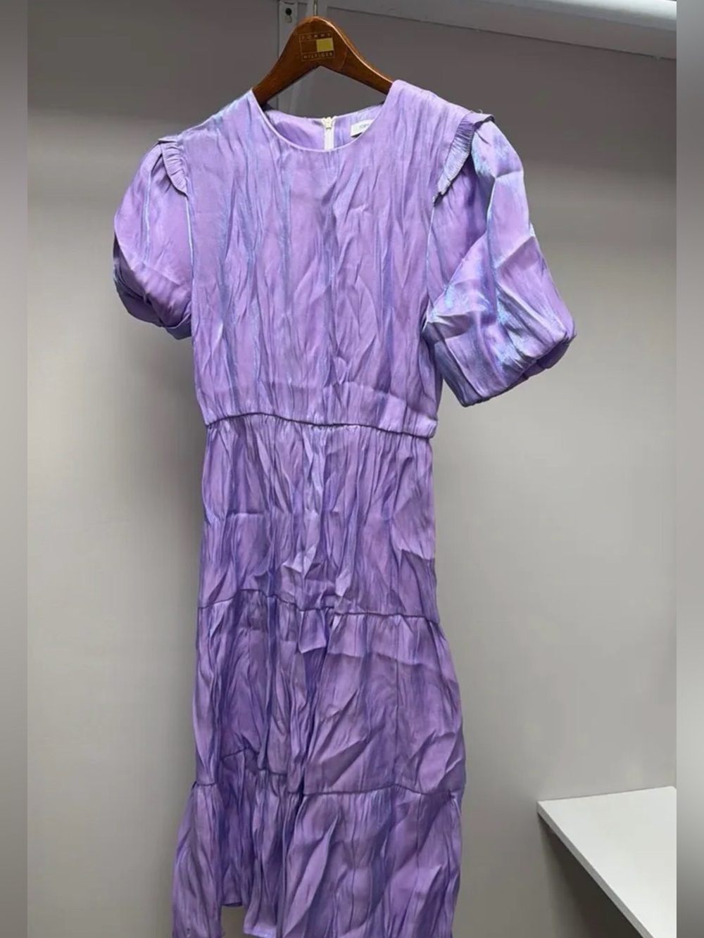 Lilac Puff-Sleeve Dress
